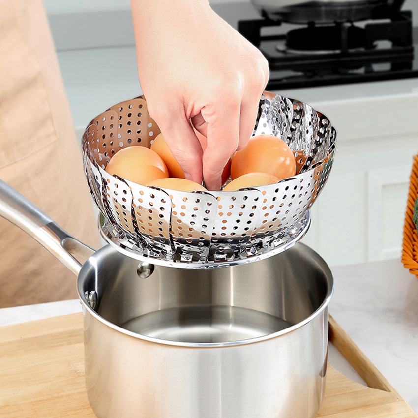 Marino Home (สินค้าพรีเมี่ยม!! ของแท้ 100%) ที่รองนึ่ง ถาดรองนึ่ง แบบสเตนเลส ตะแกรงอเนกประสงค์  No.Y645 - รูปที่ 2