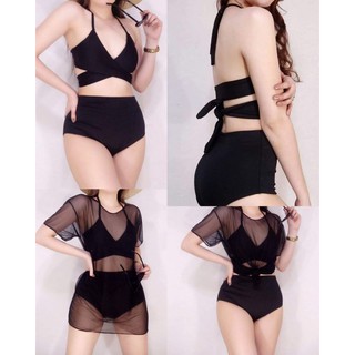 [THCB] Ashara 4way Padded Sexy Push-up Summer Swimsuit (3in1/2in1 swim suit/mesh only)