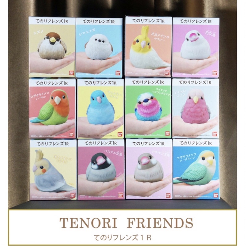 Bandai Tenori Friends 1R โมเดลสัตว์ โมเดลนก สมจริง น่ารัก Bird Model Figure ลิขสิทธิ์แท้ โมเดล ตกแต่