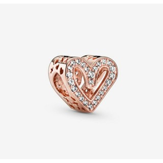 (พร้อมส่ง)*New*Pandora Sparkling Freehand Heart Charm