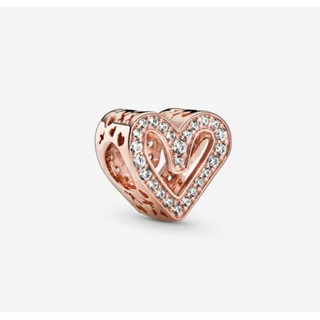 (พร้อมส่ง)*New*Pandora Sparkling Freehand Heart Charm