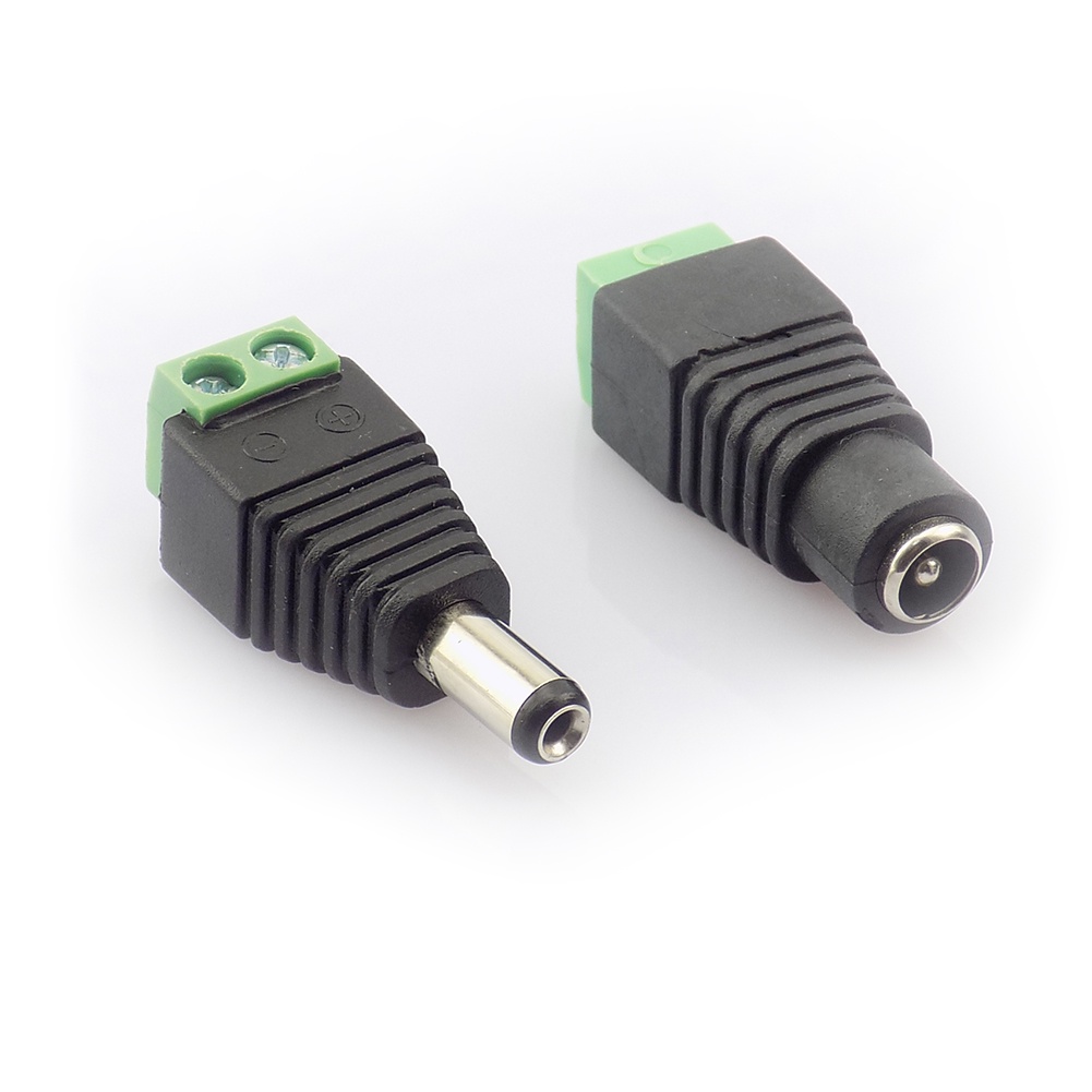 สายเคเบิลอะแดปเตอร์ 12V 5.5*2.1 มม. แจ็คพาวเวอร์ซัพพลาย DC ตัวผู้ ตัวเมีย สําหรับกล้องวงจรปิด แถบไฟ LED THK2
