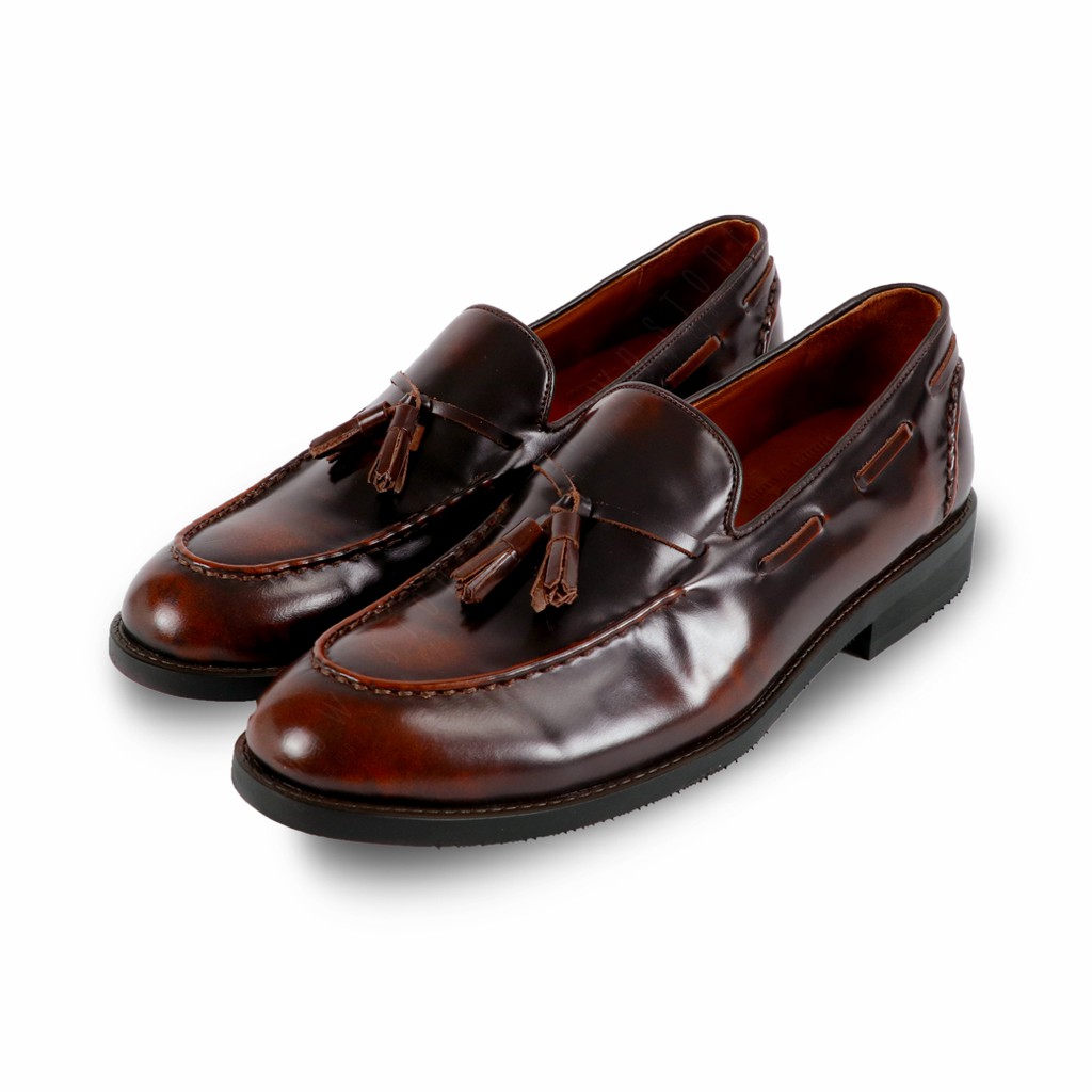 BROWN STONE LOAFERS MOC TOE COLLECTION