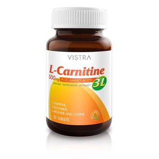 Vistra L-Carnitine 500mg. Plus 3L เผาผลาญ ลดน้ำหนัก