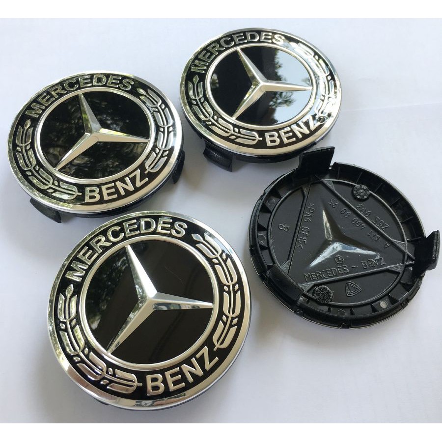 ส่งจากไทย พร้อมส่ง สีดำ4 อัน ฝาครอบดุมล้อ Mercedes Benz เบนซ์ AMG ฝาครอบล้อ ดุม ดุมล้อ ดุมแม็ก ฝาล้อ ฝาแม็ก ช่อมะกอก