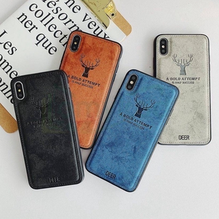 003 เคสผ้ายืนลายกวาง infinix Hot10play Realme8 5G / Realme C25 / C11 / C12 / C15 / C17 / Realme5 5i 5s C3 / VIVO V15