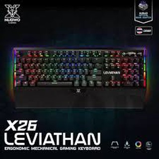 NUBWO X26 LEVIATHAN Opitcal Blue Switch Gaming Keyboard คีย์บอร์ดเกมมิ่ง ปุ่มแมคคานิคอล