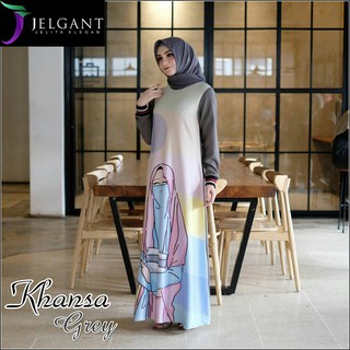 Khanza DRESS Combad Mix Scuba เสื้อเกมมิ่ง ล่าสุด และนําเสนอ เสื้อผ้าสตรีมุสลิม เรียบง่าย