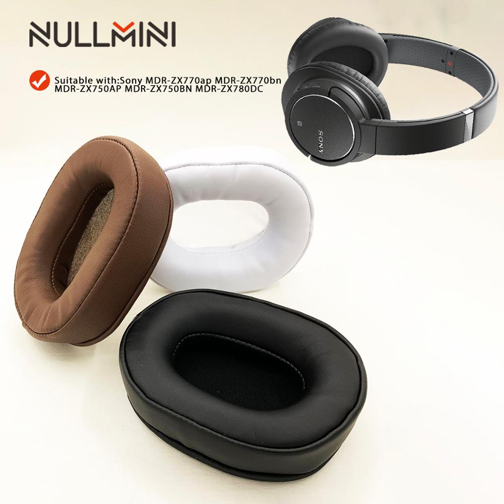 Nullmini แผ่นครอบหูฟัง แบบเปลี่ยน สําหรับ Sony MDR-ZX770ap MDR-ZX770bn MDR-ZX750AP MDR-ZX750BN MDR-Z