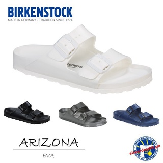 Birkenstock Arizona รองเท้าแตะ EVA สีดํา/สีขาว/สีเทา สําหรับผู้ชาย ผู้หญิง