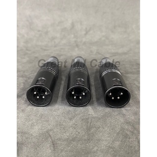ปลั๊ก XLR ตัวผู้ 4ขา อย่างดี แคนนอนตัวผู้ CANNONตัวผู้ P.CANNON ปลั๊กแคนนอน แจ็คแคนนอน เข้าสายสัญญาณ