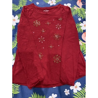 เสื้อแขนยาวสีแดง Joe freshขนาด 10-12 ของใหม่