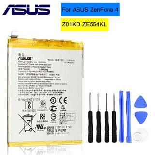 Original ASUS C11P1618 3250mAh แบตเตอรี่โทรศัพท์สำหรับ ASUS ZenFone 4 Z01KD ZE554KL