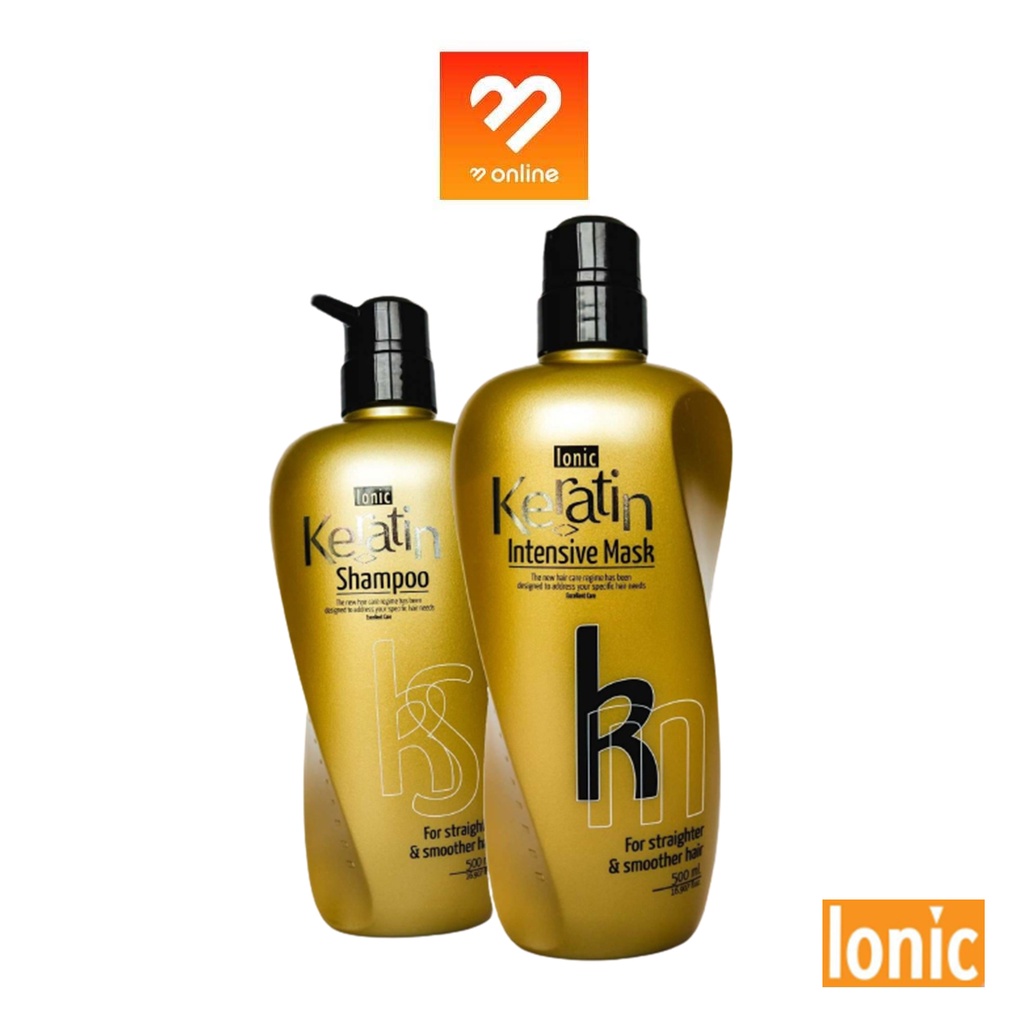 Ionic Keratin Intensive Mask / Shampoo 500 ml. มี 2 สูตร ไอโอนิค เคราติ