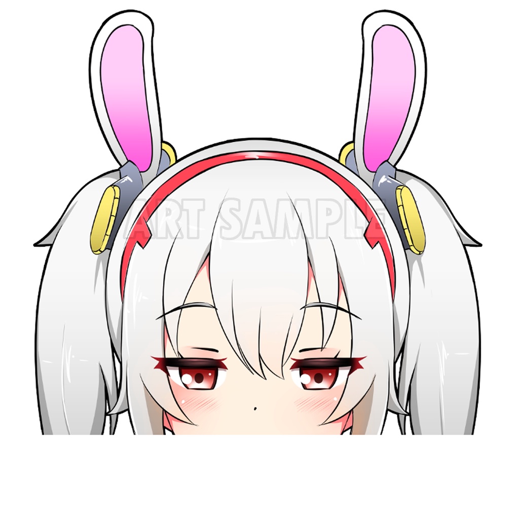 Azur lane Laffey Sticker สติ๊กเกอร์ 2 ชิ้น Laffey Peeker Sticker Azurlane อนิเมะสติ๊กเกอร์