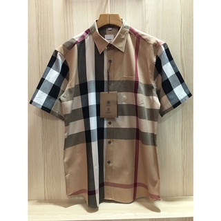 เสื้อแขนสั้น บลูเบอรี่ มาเพิ่มแล้วค่ะ Size M - 2XL Burberry Classic Shirt   สวยเทพ งานเป๊ะมากSize M - 2XL