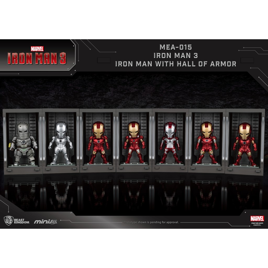 Beast Kingdom MEA-015 Mini Egg Attack Hall of Armor Iron Man 3 (Model, โมเดล, ของสะสม)