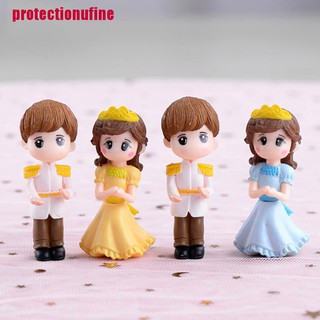 [protectionufine] ตุ๊กตาตกแต่งสวน ลายเจ้าหญิงและเจ้าชาย ขนาดเล็ก สำหรับตกแต่งสวน 1 คู่