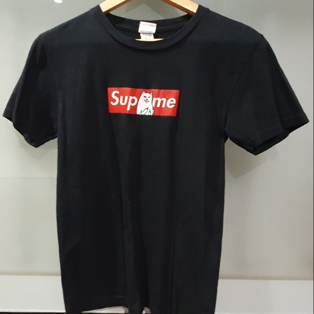 Supreme เสื้อยืด supreme x ripanddip งานเทียบแท้
