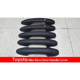 ครอบมือเปิดประตู Toyota Revo , Revo Rocco 2015-2019 4 ประตู สีดำด้าน