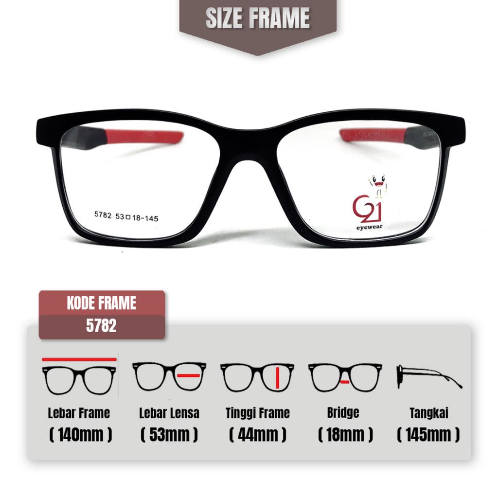 ต้นฉบับ เลือก RECOMMENDED GLASSES FRAME G21 SPORTY 5782