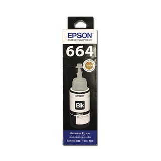 EPSON น้ำหมึกเติมแบบขวด รุ่น T664100 สีดำ EPSON Refill Ink Bottle Model T664100 Black