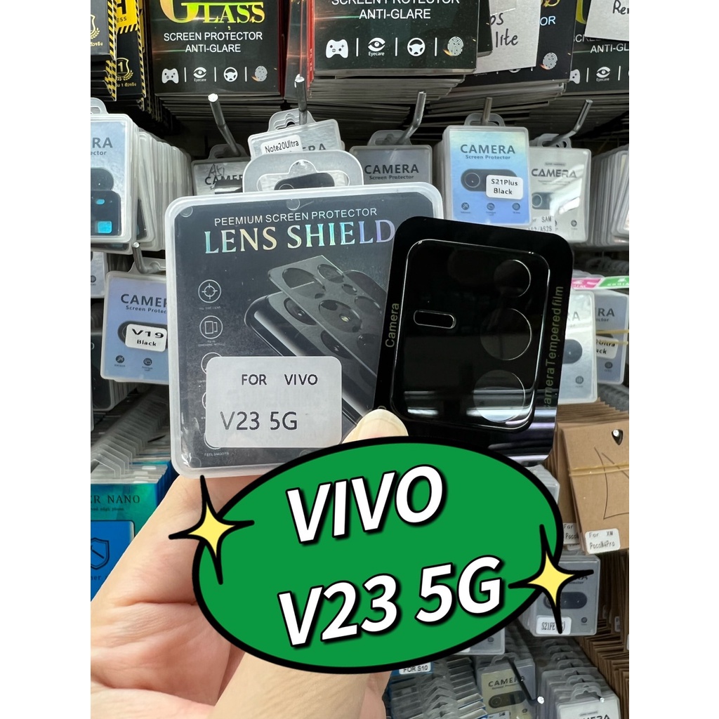 Vivo V23 5G (3D)/Y22S(3D)/Y35(3D)/Y16(3D) /Y36(5G)(3D)/Y36(4G)(3D)วีโว่ ฟิล์มกันรอย ฟิล์มกระจก กันรอย ฟิล์มกระจกนิรภัยครอบเลนส์กล้อง (3D) (Black Lens)