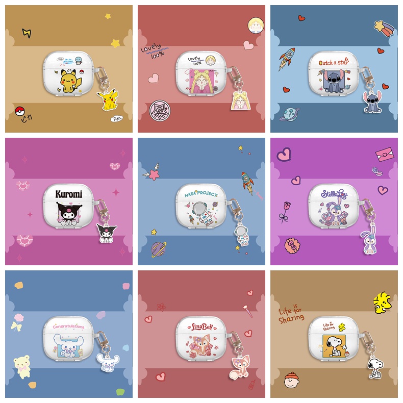 เคสหูฟัง Tpu แบบใส ป้องกันรอยขีดข่วน ลายการ์ตูนนักบินอวกาศน่ารัก สําหรับ เคส Lenovo Lp40 Pro Lp40S