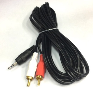 สาย1ออก2 สายAV3.5mm to 2RCA 3เมตร