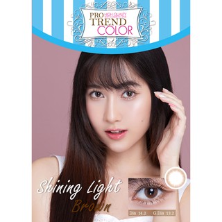 Protrend Color คอนแทคเลนส์ รุ่น Shining Light Choco