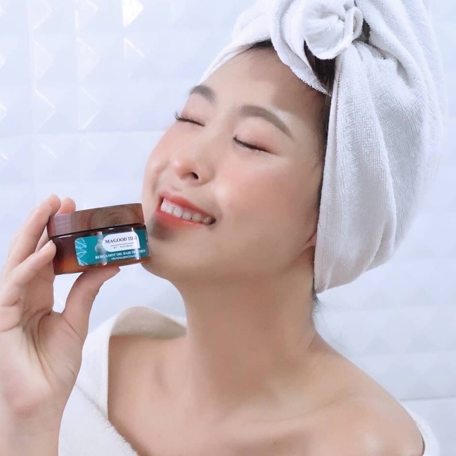 ทรีตเมนท์หมักผมนุ่ม มีน้ำหนัก ฟื้นฟูผมที่แห้งเสีย ครีมหมักผมสูตรน้ำมันมะกรูด สูตรบำรุงเข้มข้นแต่อ่อนโยนต่อเส้นผม