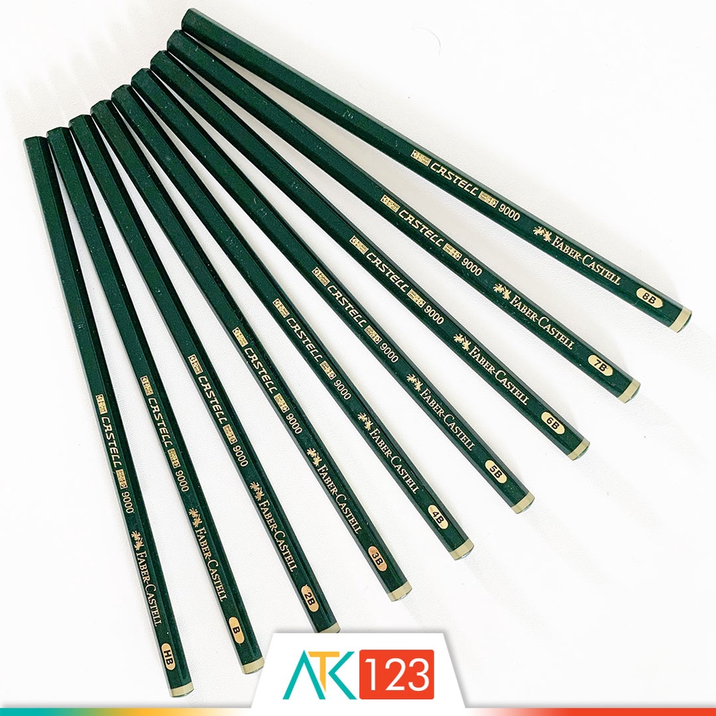 Faber-Castell 9000 HB / B / 2B / 3B / 4B / 5B / 6B / 7B / 8B Pencil