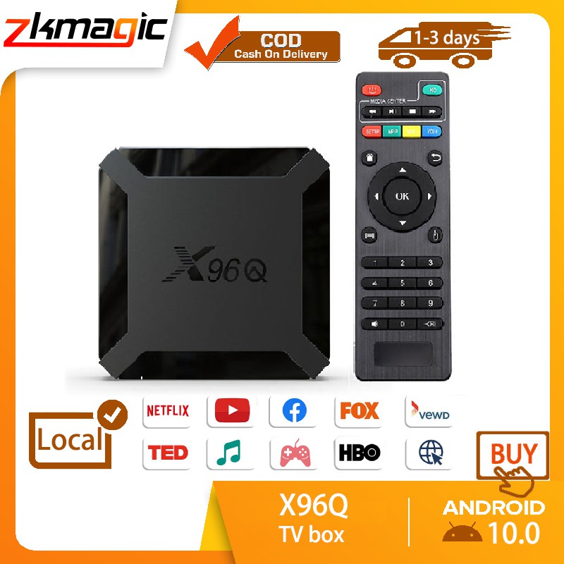Vontar X96Q Android 10 Smart TV BOX Android 10.0 Allwinner H313 TVBOX Media  Player Quad Core Wifi  Update From X96 Mini - Price history & Review
