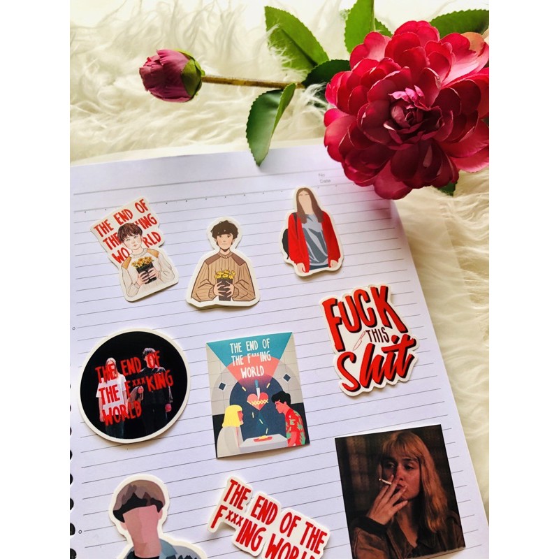 [ซื้อ 5 แถม 1 ฟรี] ปลายของ f**ing world (TEOFTW) ชุดสติ๊กเกอร์/สติ๊กเกอร์สําหรับแล็ปท็อป เคส Hp