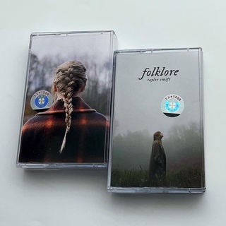 (เทปคาสเซ็ต)Taylor Swift Evermore + Folklore เทปคาสเซ็ต 2 ชิ้น (YQ01)