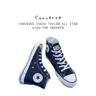 รองเท้า CONVERSE CHUCK TAYLOR ALL STAR HIGH-TOP SNEAKER 🌵🍄 สินค้าพร้อมกล่อง รองเท้าหุ้มข้อ รองเท้าสีกรม