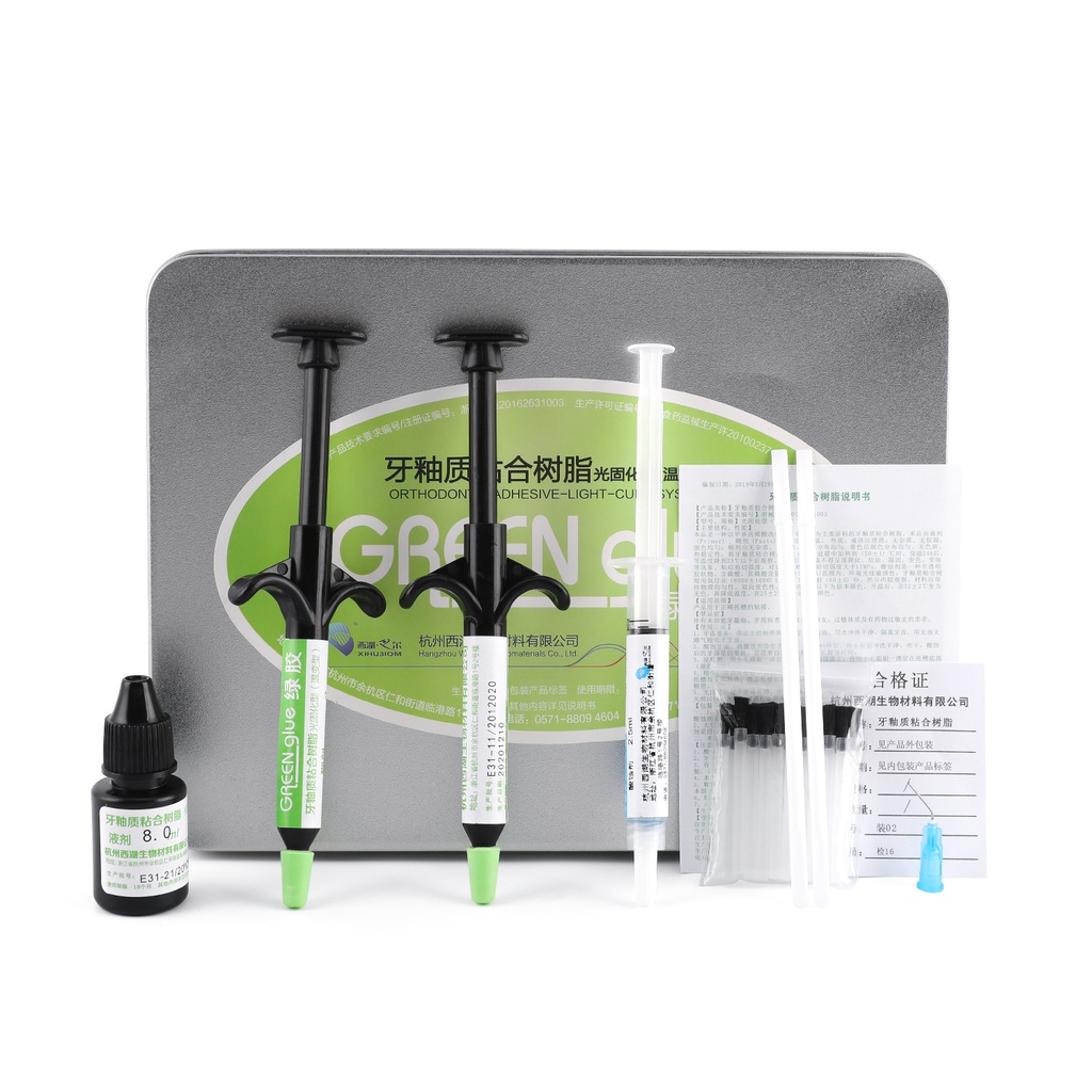 กาวสีเขียว สําหรับรักษาระบบทันตกรรม