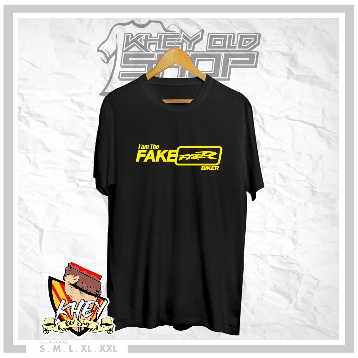 ปลอม Yamaha F1ZR / FAKE F1ZR BIKER เสื้อยืดมอเตอร์ไซค์ยานยนต์ Distro เสื้อยืด - Khey Old Shop