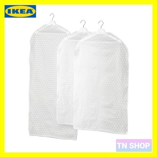 ถูงใส่สูท/เสื้อผ้า/ IKEA,PLURING พลูริง ถุงคลุมสูท/เสื้อผ้า ชุด 3 ชิ้น, สีขาวขุ่น