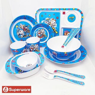 โดเรม่อน บูม จานข้าว ช้อนส้อมเด็ก แก้วน้ำเมลามีน DORAEMON ศรีไทยซุปเปอร์แวร์ Superware [ขายเป็นชิ้น]