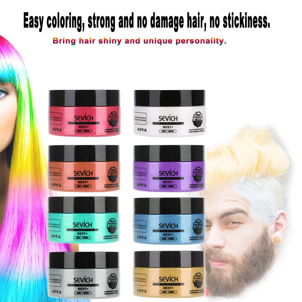 Hair Coloring Wax Disposal Styling Modeling Cream Natural