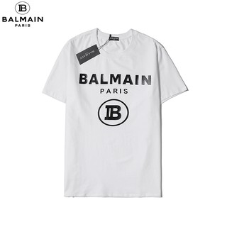 2289 เสื้อยืดแฟชั่น BalmaiN สําหรับผู้ชาย ผู้หญิง