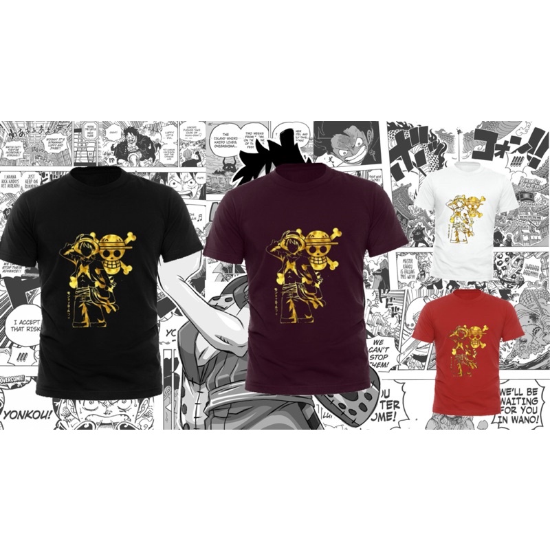 REDY LUFFY การออกแบบโลโก้ใหม่ TSHIRT / UNISEX ผ้าฝ้าย 100% คุณภาพสูง