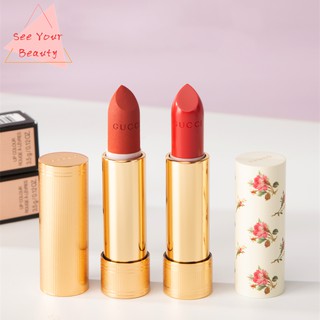 Gucci Rouge À Lèvres Voile Floral Gold Tube Lipstick #203