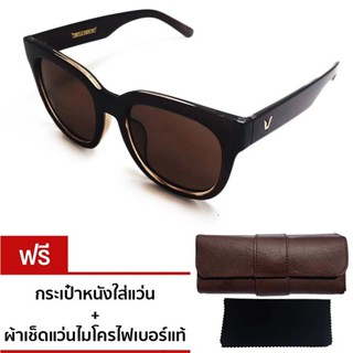 Vintage Sunglasses แว่นตากันแดด Korean Style - Brown