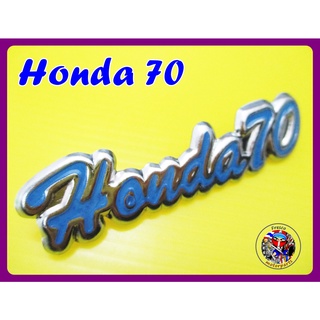 โลโก้บังลม  สีฟ้า Honda C70 Legshield Front Cover Logo Badge Emblem "Blue"