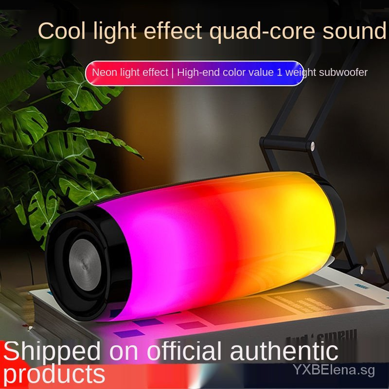 Wireless bluetooth speaker colorful lights subwoofer mini speaker ...