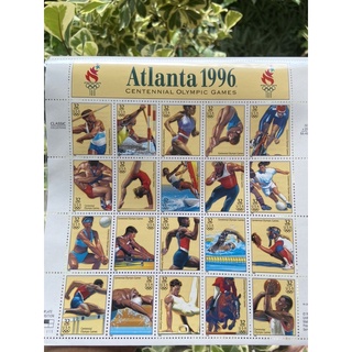 แสตมป์โอลิมปิค แอตแลนต้าปี1996 Atlanta 1996 Olympic Games สแตมป์อเมริกา สแตมป์โอลิมปิค