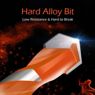 5pcs(6/6/8/10/12mm) ชุดดอกสว่านเจาะรู อเนกประสงค์ Alloy Triangle Overlord Drill Bits เจาะหินอ่อน อย่างดี เจาะอิฐ เจาะไม้