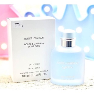 D&amp;G Light Blue Eau "INTENSE" Pour Homme 100ml (Tester กล่องขาว)